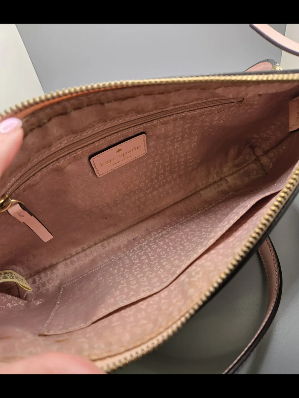 Kate Spade New York Pink Leather Crossbody Bag Gold Tone Hardware - Picture 5 of 7